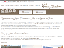 Tablet Screenshot of madeleine-soelden.com